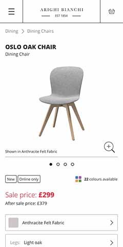 Product details mobile